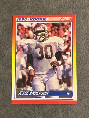 1990 Score #633 Jesse Anderson Rookie Football Card
